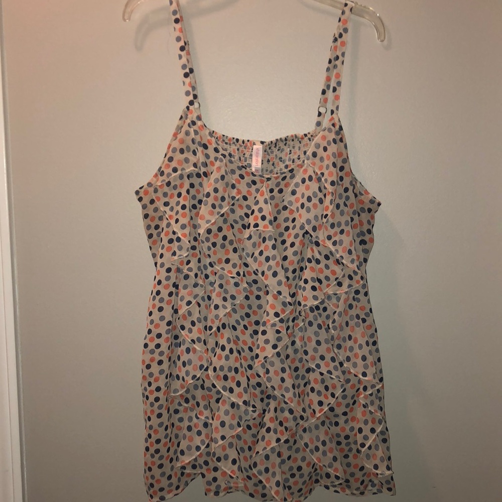 Sheer tank top